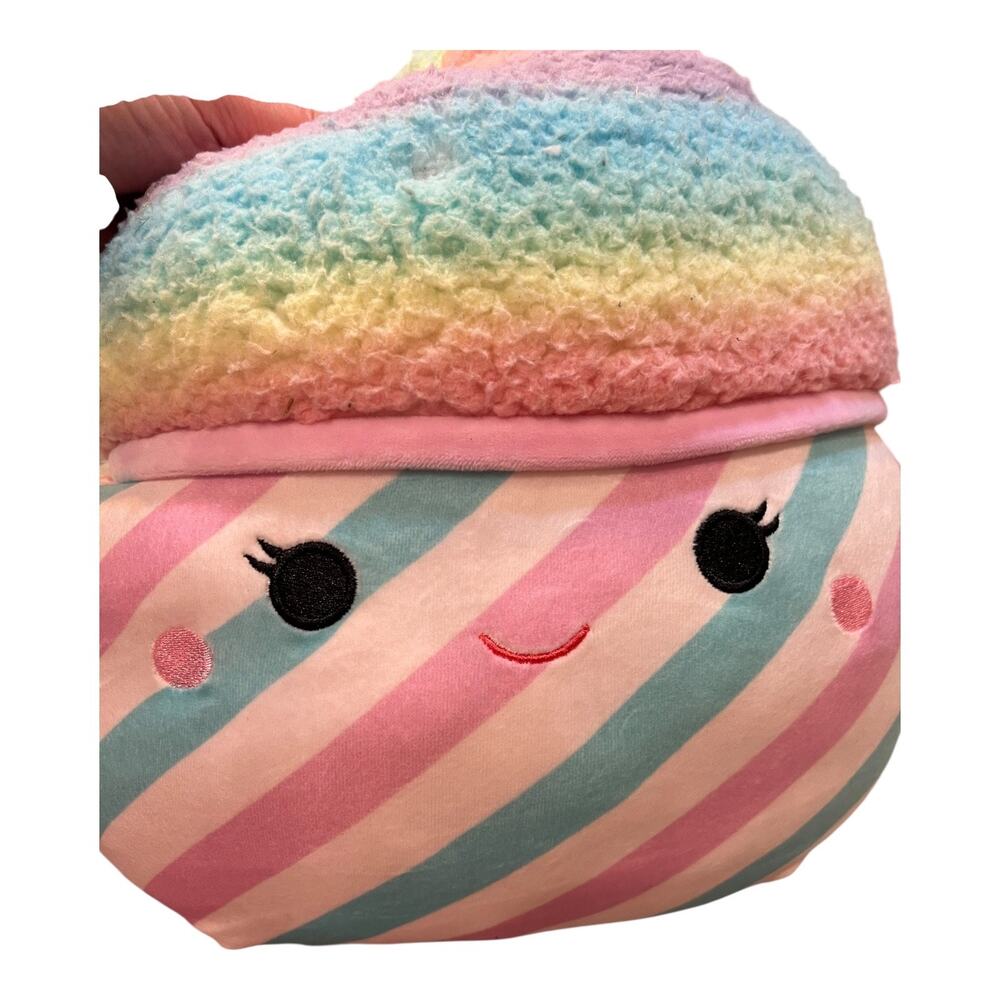 🌈 Squishmallows 12” BEVIN Rainbow Snowcone Plush Soft Stuffed Toy Kellytoy